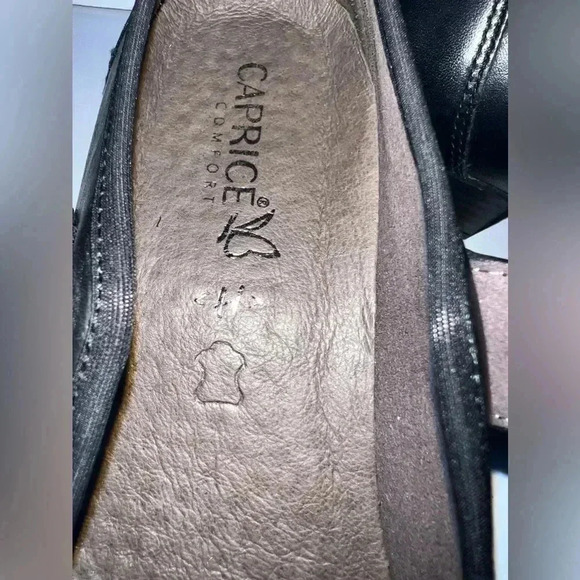 Caprice women’s Mary Jane shoes Leather made in Germany Sz Us 9/ EU 40 - Picture 7 of 10